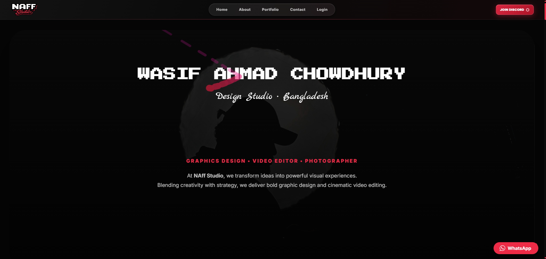Naff Studios — website cover